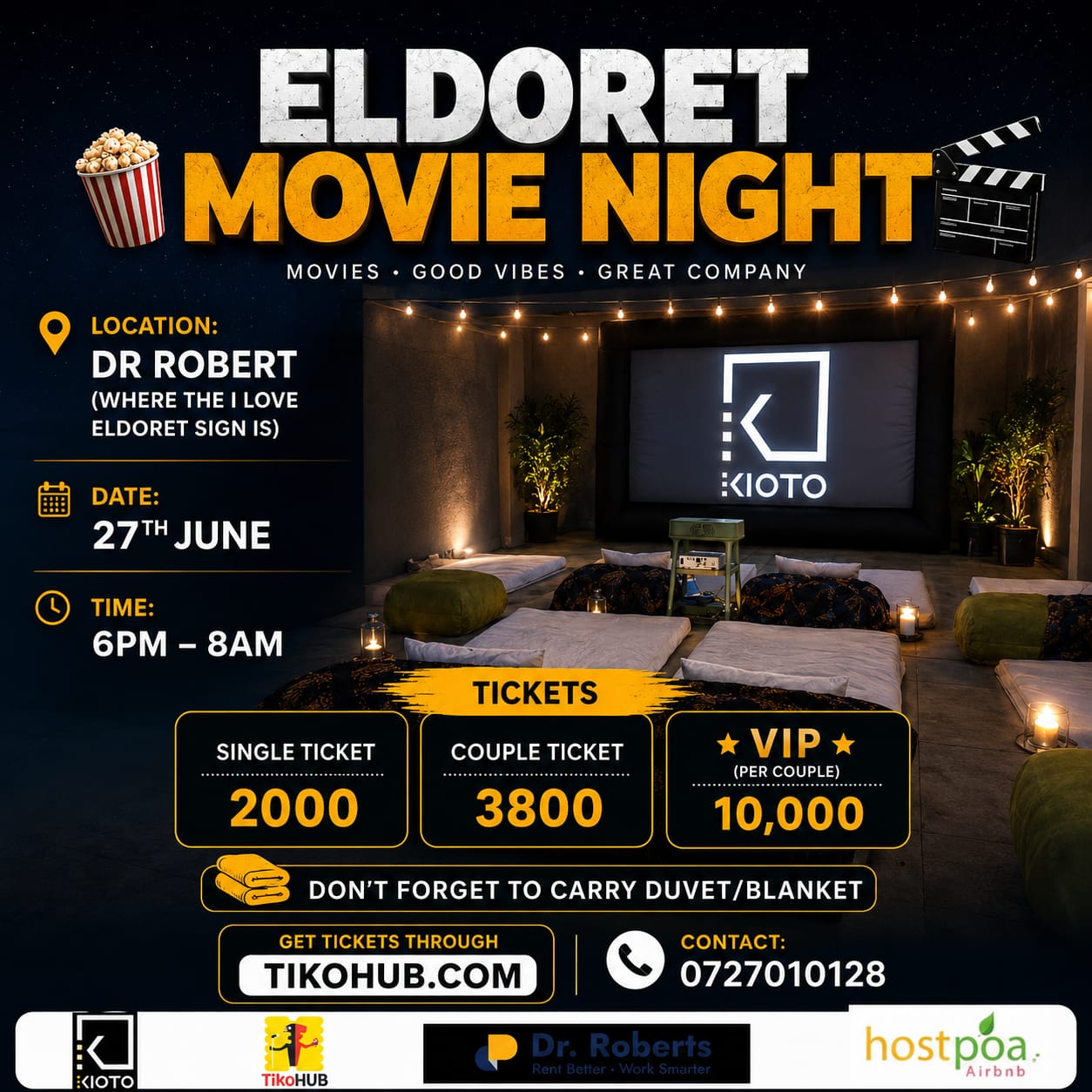 Eldoret Movie Night,Kioto Experience